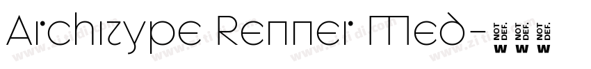 Architype Renner Med字体转换